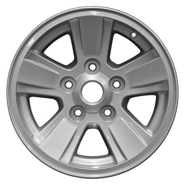 Perfection Wheel® - 16 x 8 5-Spoke Fine Sparkle Silver Full Face Alloy Factory Wheel (Refinished)