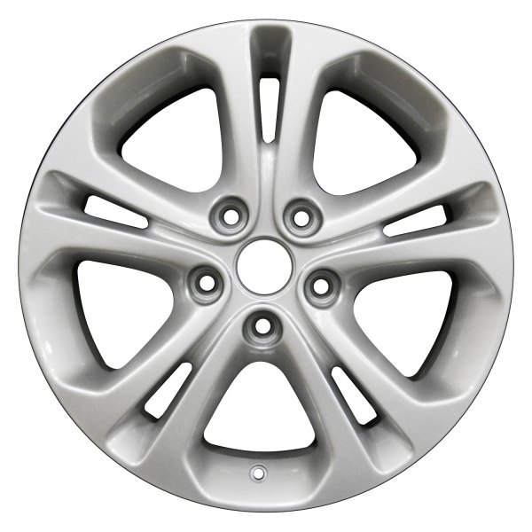 Perfection Wheel® - 18 x 8 Double 5-Spoke Bright Sparkle Silver Full Face Alloy Factory Wheel (Refinished)