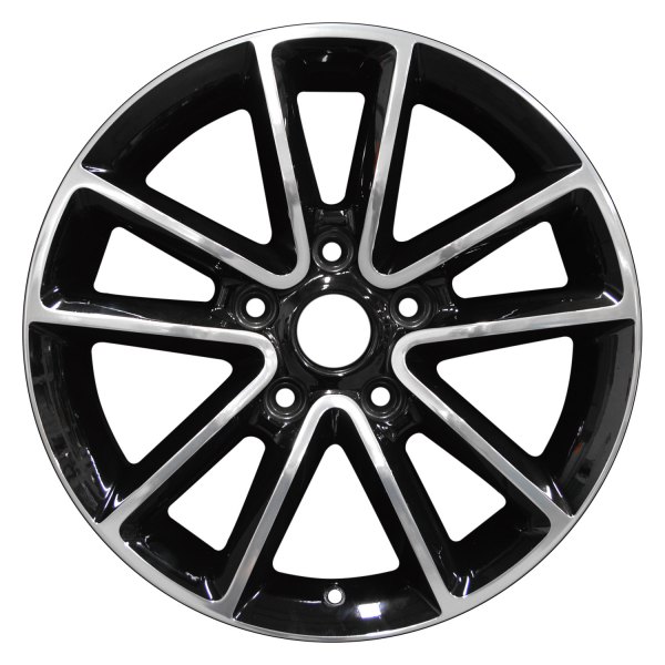Perfection Wheel® - 17 x 6.5 5 V-Spoke Gloss Black Polish Alloy Factory Wheel (Refinished)