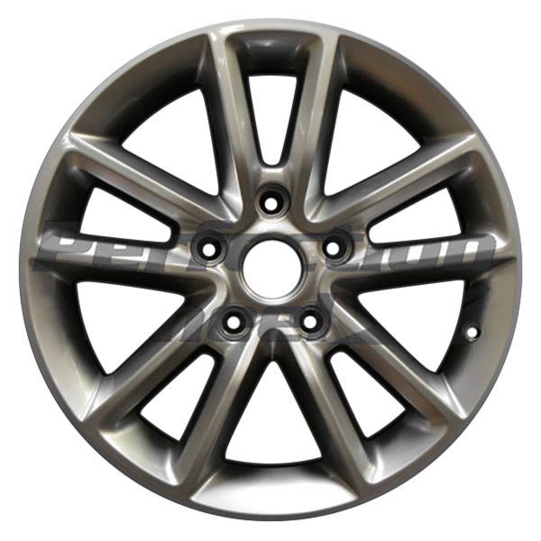 Perfection Wheel® - 17 x 6.5 5 V-Spoke Metallic Silver Full Face Alloy Factory Wheel (Refinished)