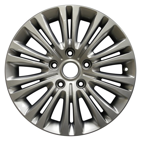 Perfection Wheel® - 17 x 6.5 10 Double I-Spoke Hyper Medium Silver Full Face Alloy Factory Wheel (Refinished)