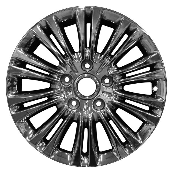 Perfection Wheel® - 17 x 6.5 10 Double I-Spoke PVD Bright Full Face Alloy Factory Wheel (Refinished)