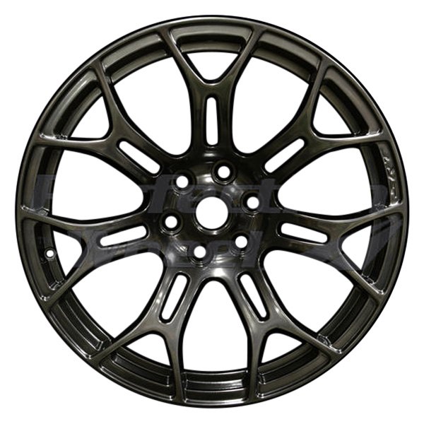 Perfection Wheel® - 19 x 13 7 Y-Spoke Hyper Dark Smoked Silver Full Face Dark Alloy Factory Wheel (Refinished)