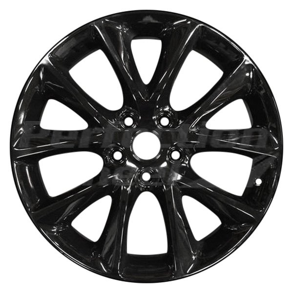 Perfection Wheel® - 20 x 8 5 V-Spoke Gloss Black Full Face PIB Alloy Factory Wheel (Refinished)