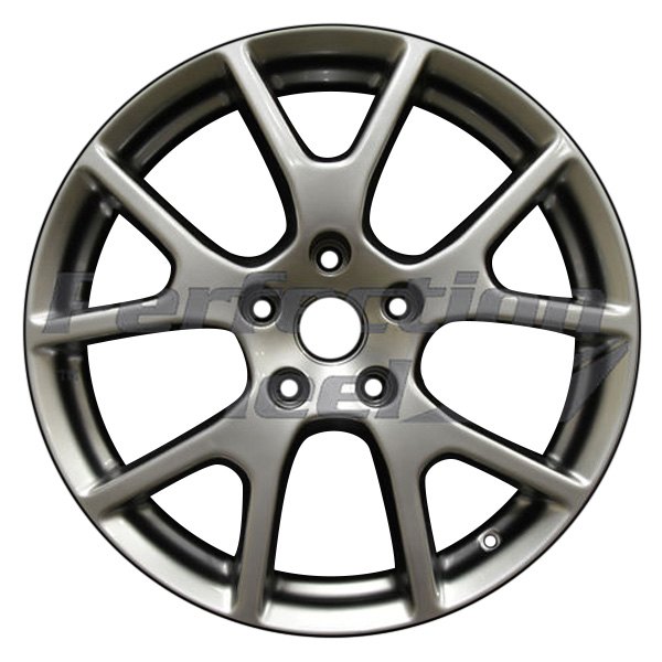 Perfection Wheel® - 19 x 7 5 Y-Spoke Smoked Silver Full Face Alloy Factory Wheel (Refinished)