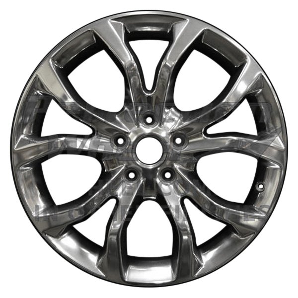 Perfection Wheel® - 20 x 8 10 V-Spoke Black Full Face Alloy Factory Wheel (Refinished)