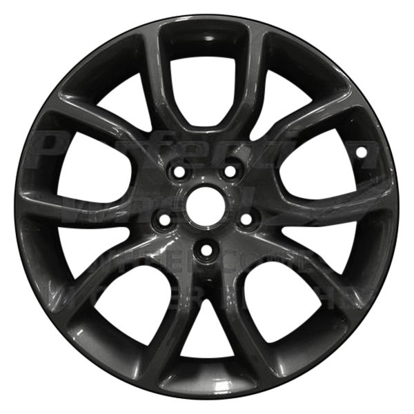 Perfection Wheel® - 20 x 8 10 V-Spoke Dark Charcoal Full Face Matte Clear Alloy Factory Wheel (Refinished)