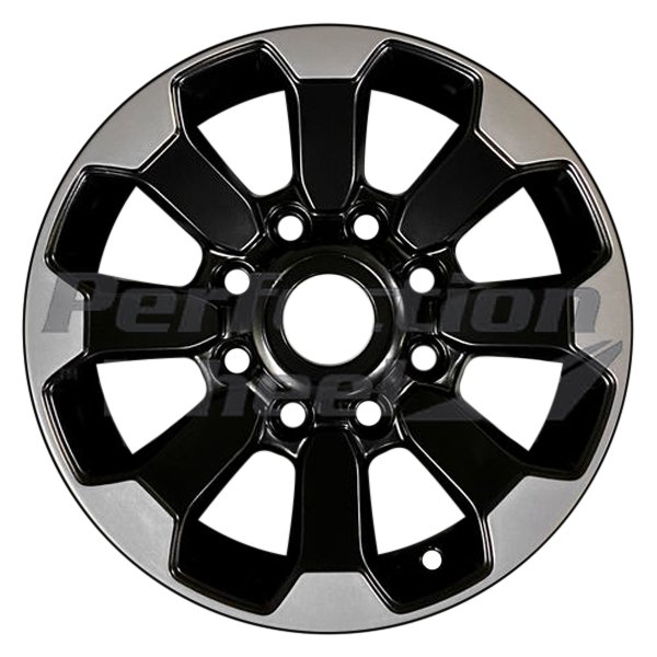 Perfection Wheel® - 17 x 8 8 I-Spoke Gloss Black Polish Matte Clear PIB Alloy Factory Wheel (Refinished)