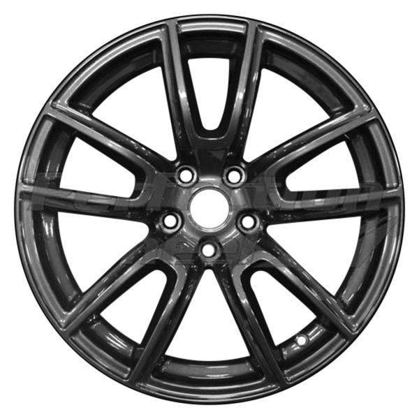 Perfection Wheel® - 20 x 10 5 V-Spoke Charcoal Full Face Alloy Factory Wheel (Refinished)