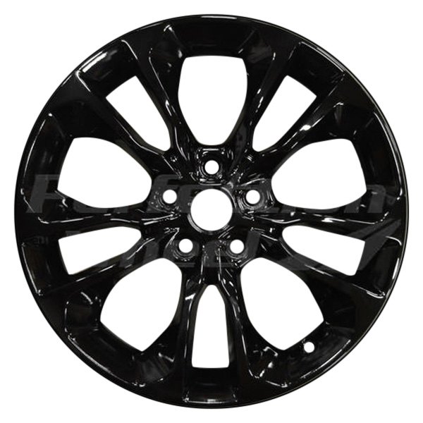 Perfection Wheel® - 20 x 8 5 V-Spoke Gloss Black Full Face PIB Alloy Factory Wheel (Refinished)