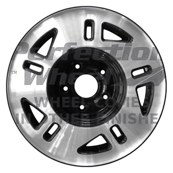 Perfection Wheel® - 14 x 6 10-Slot Black Machined Alloy Factory Wheel (Refinished)