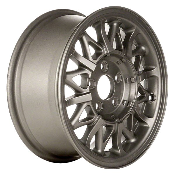 Perfection Wheel® - 15 x 6.5 16 Spider-Spoke Sparkle Silver Full Face Alloy Factory Wheel (Refinished)