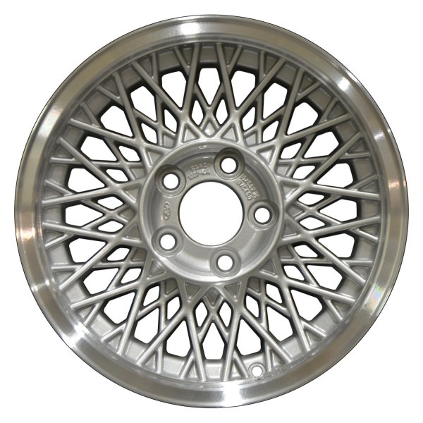 Perfection Wheel® - 15 x 6.5 40 Spider-Spoke Sparkle Silver Flange Cut Alloy Factory Wheel (Refinished)