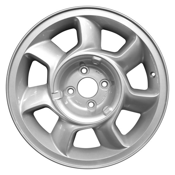 Perfection Wheel® - 17 x 7.5 7 Turbine-Spoke Fine Sparkle Silver Full Face Alloy Factory Wheel (Refinished)