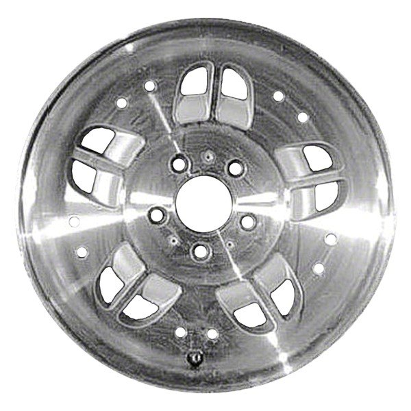 Perfection Wheel® - 15 x 7 20-Slot Fine Metallic Silver Machined Alloy Factory Wheel (Refinished)