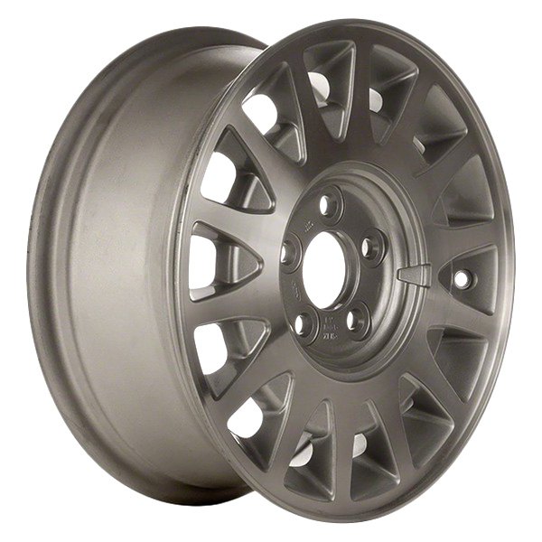 Perfection Wheel® - 14 x 5.5 8 I-Spoke Sparkle Silver Full Face Alloy Factory Wheel (Refinished)