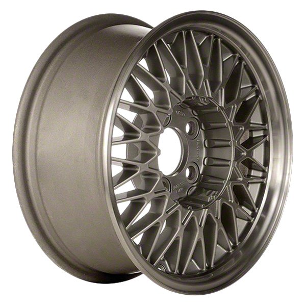 Perfection Wheel® - 15 x 6.5 34 Spider-Spoke Bright Medium Sparkle Silver Flange Cut Alloy Factory Wheel (Refinished)