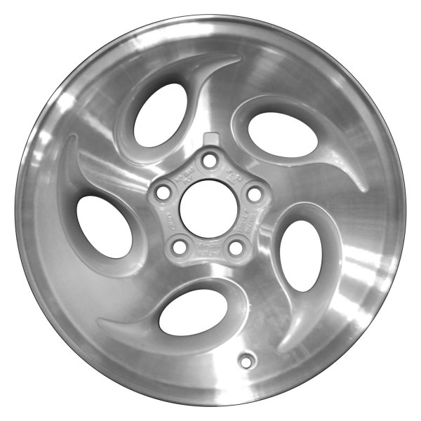 Perfection Wheel® - 15 x 7 5-Hole Fine Metallic Silver Machine Texture Alloy Factory Wheel (Refinished)