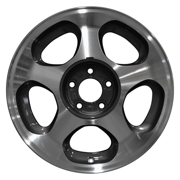 Perfection Wheel® - 17 x 8 5-Slot Blueish Metallic Charcoal Machined Alloy Factory Wheel (Refinished)