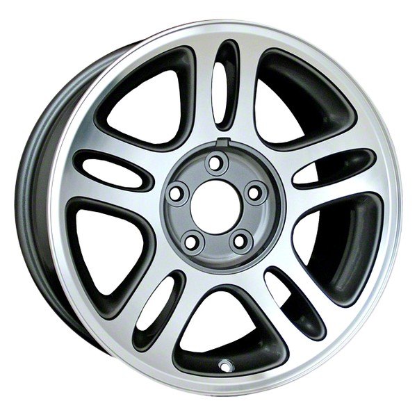 Perfection Wheel® - 17 x 8 Double 5-Spoke Sparkle Silver Machined Alloy Factory Wheel (Refinished)