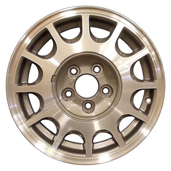 Perfection Wheel® - 15 x 6 12-Slot Medium Metallic Charcoal Machined Alloy Factory Wheel (Refinished)