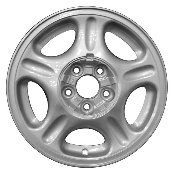 Perfection Wheel® - 15 x 6 5-Spoke Sparkle Silver Full Face Alloy Factory Wheel (Refinished)