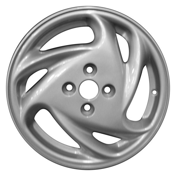Perfection Wheel® - 15 x 5.5 6 Spiral-Spoke Sparkle Silver Full Face Alloy Factory Wheel (Refinished)