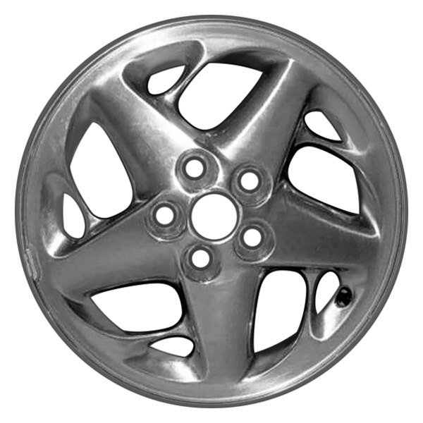 Perfection Wheel® - 16 x 6 Double 5-Spoke Sparkle Silver Full Face Alloy Factory Wheel (Refinished)