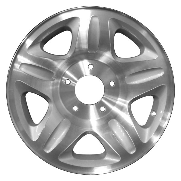 Perfection Wheel® - 16 x 7 5-Slot Sparkle Silver Machined Alloy Factory Wheel (Refinished)