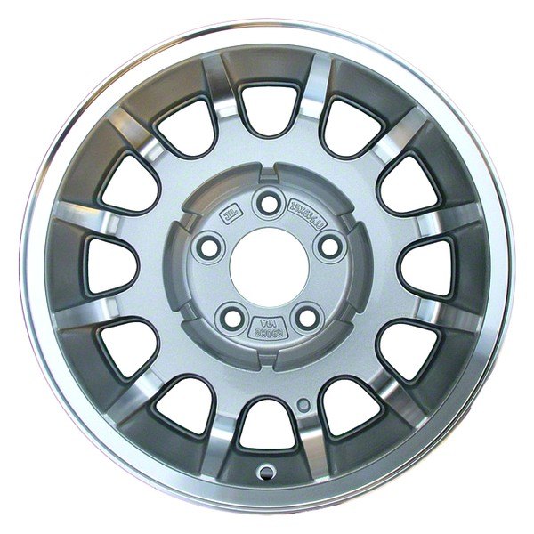 Perfection Wheel® - 15 x 6.5 12 I-Spoke Sparkle Silver Full Face Alloy Factory Wheel (Refinished)