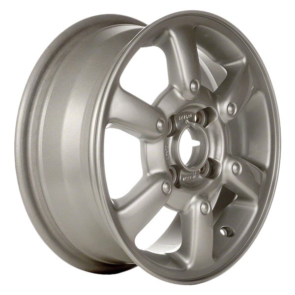 Perfection Wheel® - 15 x 6 6 I-Spoke Fine Metallic Silver Full Face Alloy Factory Wheel (Refinished)