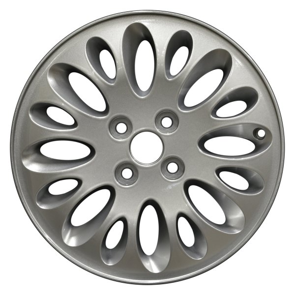 Perfection Wheel® - 15 x 5.5 16-Slot Sparkle Silver Full Face Alloy Factory Wheel (Refinished)