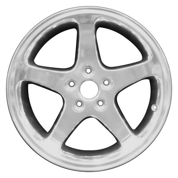 Perfection Wheel® - 17 x 8 5-Spoke Full Polished Alloy Factory Wheel (Refinished)