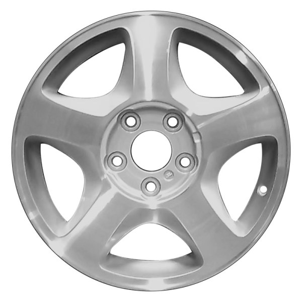 Perfection Wheel® - 16 x 6 5-Spoke Sparkle Silver Machined Alloy Factory Wheel (Refinished)