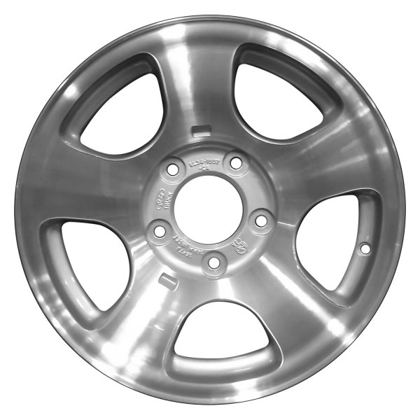 Perfection Wheel® - 16 x 7 5-Spoke Sparkle Silver Machined Alloy Factory Wheel (Refinished)