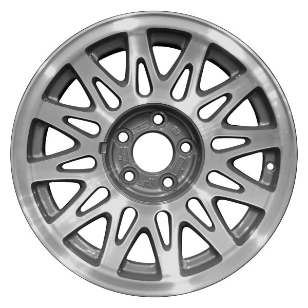 Perfection Wheel® - 16 x 7 12 V-Spoke Dark Argent Charcoal Machined Alloy Factory Wheel (Refinished)