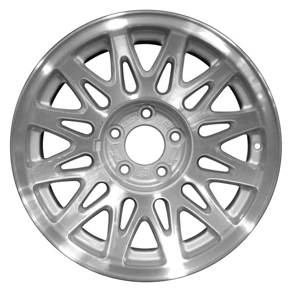 Perfection Wheel® - 16 x 7 12 V-Spoke Sparkle Silver Machined Alloy Factory Wheel (Refinished)