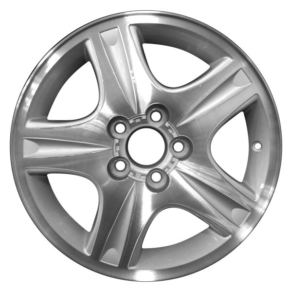 Perfection Wheel® - 16 x 6 5-Spoke Bright Sparkle Silver Machined Alloy Factory Wheel (Refinished)