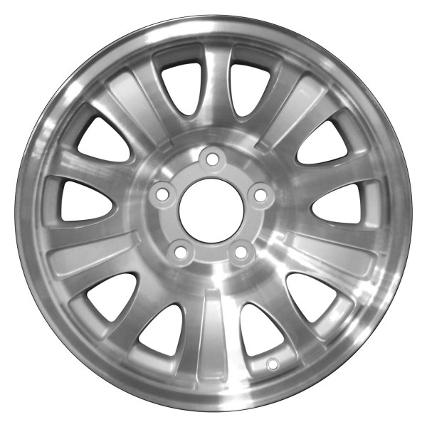 Perfection Wheel® - 17 x 7.5 10 Alternating-Spoke Sparkle Silver Machined Alloy Factory Wheel (Refinished)