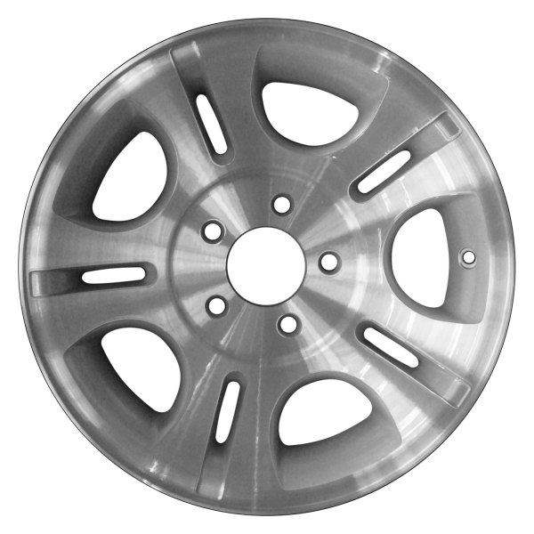 Perfection Wheel® - 15 x 7 5-Slot Sparkle Silver Machined Alloy Factory Wheel (Refinished)
