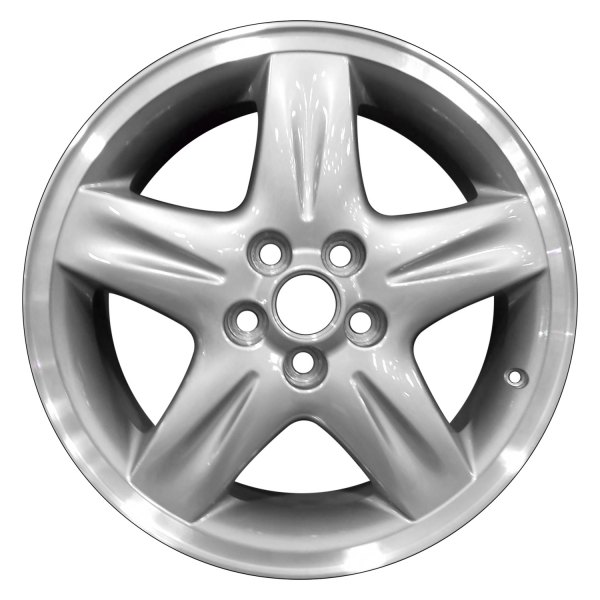 Perfection Wheel® - 17 x 7.5 5-Spoke Medium Metallic Charcoal Flange Cut Alloy Factory Wheel (Refinished)