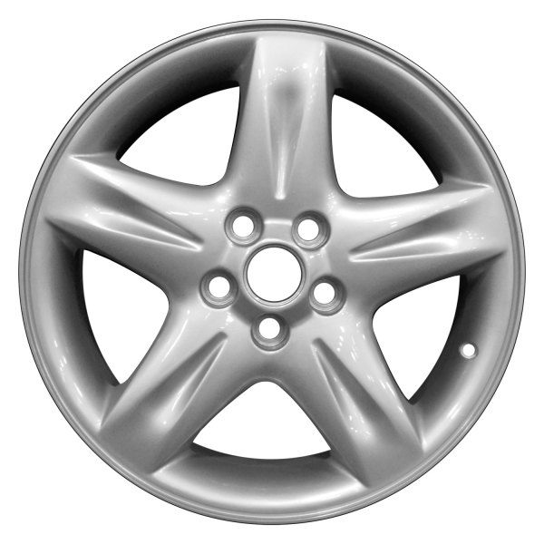 Perfection Wheel® - 17 x 7.5 5-Spoke Bright Fine Metallic Silver Full Face Alloy Factory Wheel (Refinished)