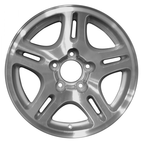 Perfection Wheel® - 17 x 7.5 Double 5-Spoke Sparkle Silver Machined Alloy Factory Wheel (Refinished)