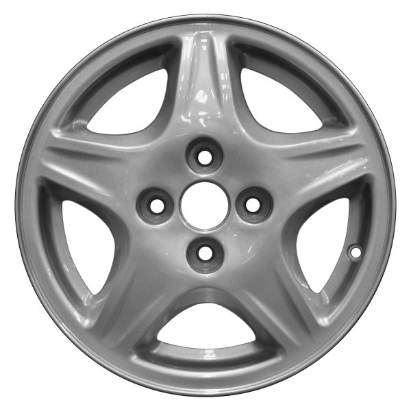 Perfection Wheel® - 14 x 5.5 5-Spoke Sparkle Silver Full Face Alloy Factory Wheel (Refinished)