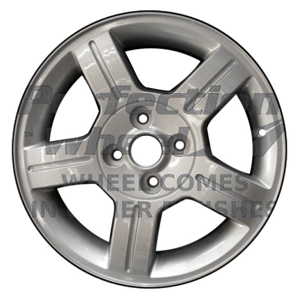 Perfection Wheel® - 15 x 5.5 5-Spoke Fine Sparkle Silver Full Face Alloy Factory Wheel (Refinished)
