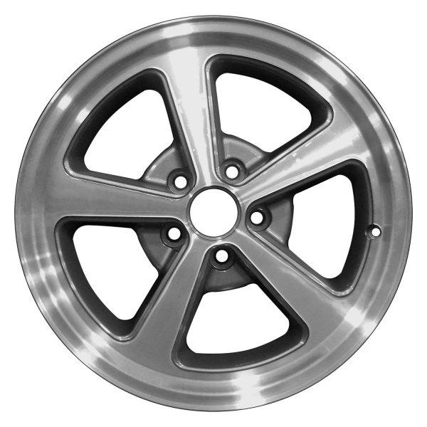 Perfection Wheel® - 17 x 8 5-Spoke Medium Metallic Charcoal Machined Alloy Factory Wheel (Refinished)