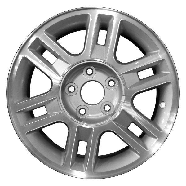 Perfection Wheel® - 16 x 7 6 V-Spoke Sparkle Silver Machined Alloy Factory Wheel (Refinished)