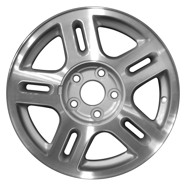 Perfection Wheel® - 16 x 6.5 Double 5-Spoke Sparkle Silver Machined Alloy Factory Wheel (Refinished)