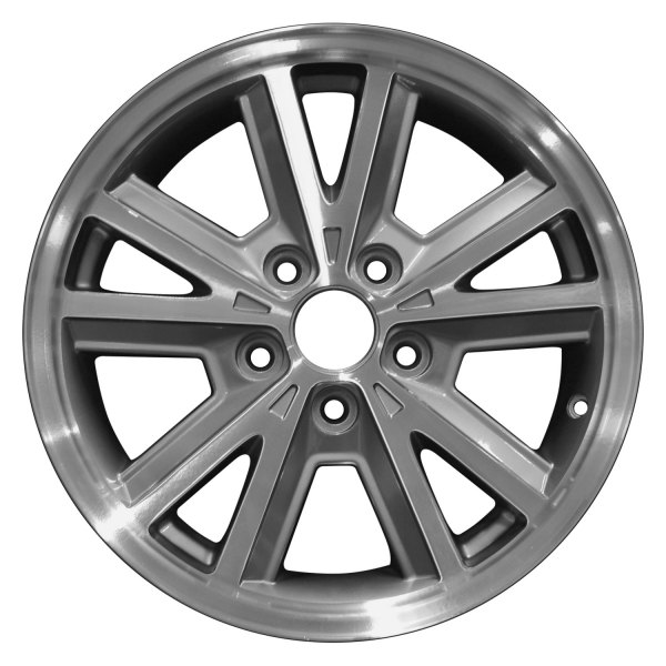 Perfection Wheel® - 16 x 7 5 V-Spoke Brown Metallic Charcoal Machined Alloy Factory Wheel (Refinished)