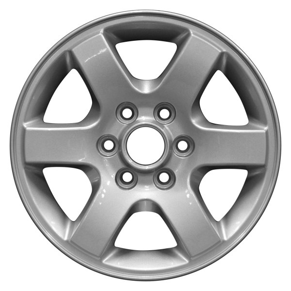 Perfection Wheel® - 17 x 8 6 I-Spoke Sparkle Silver Full Face Alloy Factory Wheel (Refinished)